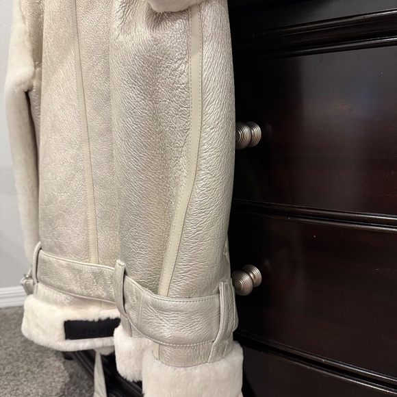 Nicole Benisti Montreal Shearling/Leather Coat - Picture 10 of 12